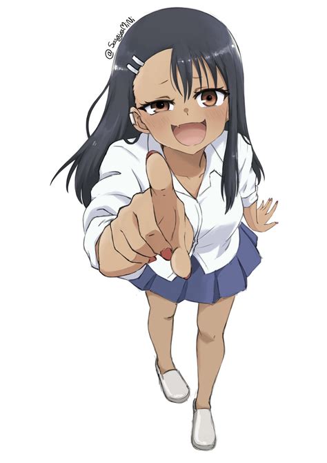 Nagatoro teasing sempai again dirty talk sloppy blowjob